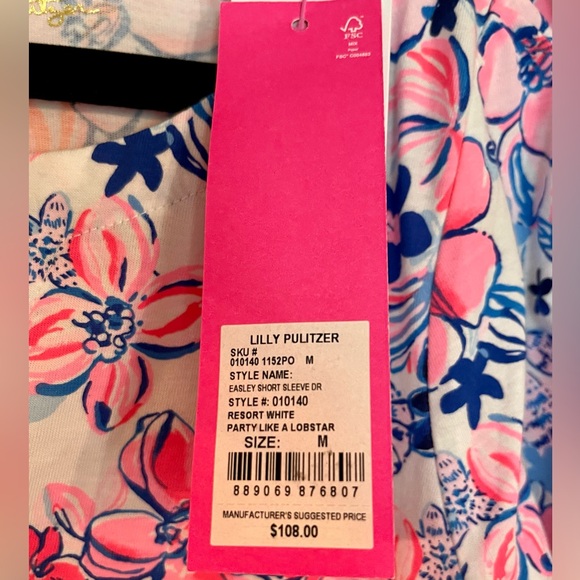 NWT Lilly Pulitzer medium Easley dress - Picture 2 of 2